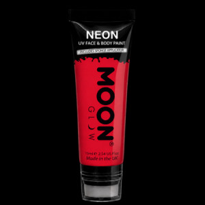 Peinture fluo rouge Moon Glow pour visage et corps 75 ml